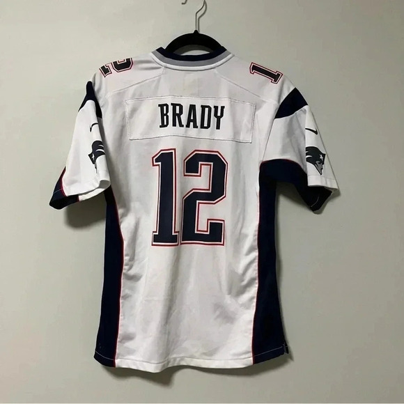 Nike Patriots New England Brady  jersey Large in White - Picture 5 of 7